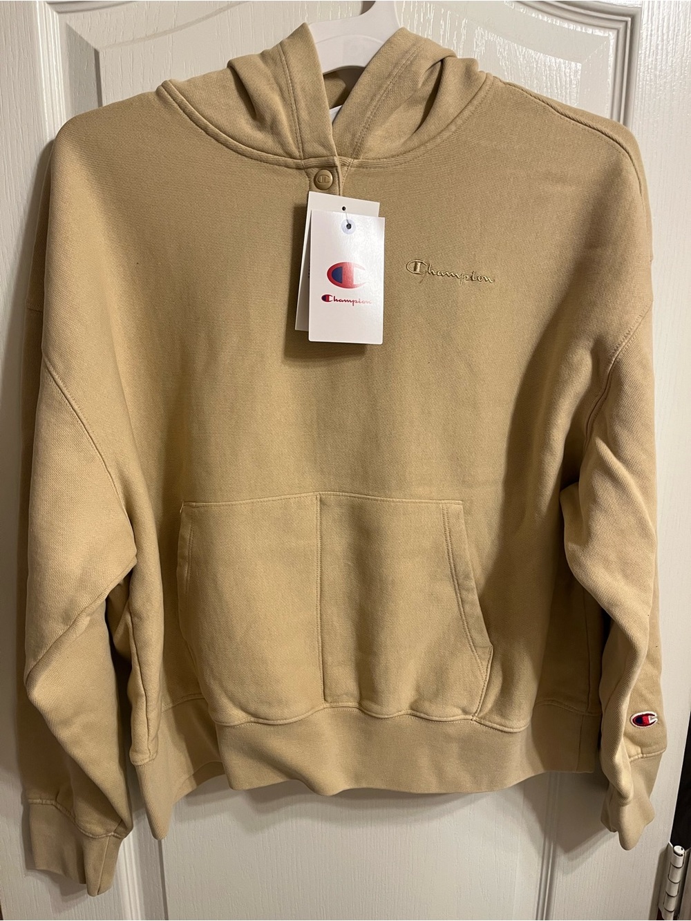 Champion Women’s Hoodie in Tan